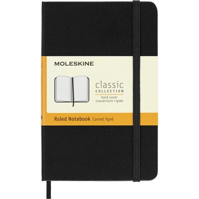 Notes Moleskine Classic P (9x14cm) W Linie, Twarda Oprawa, Czarny Notes Moleskine Classic P (9x14cm) W Linie, Twarda Oprawa, Czarny