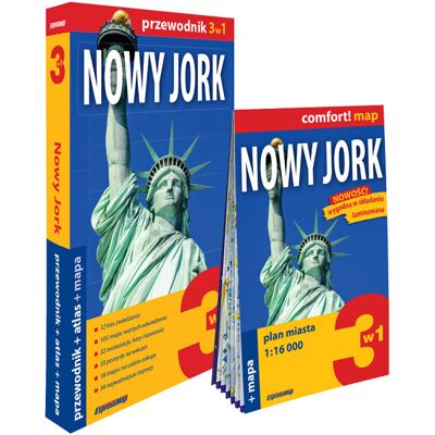 Nowy Jork 3w1: przewodnik + atlas + mapa Nowy Jork 3w1: przewodnik + atlas + mapa