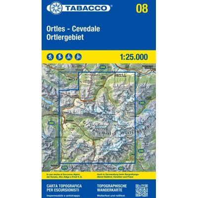 Ortler, Cevedale 1:25 000. Wodoodporna mapa turystyczna 08 Ortler, Cevedale 1:25 000. Wodoodporna mapa turystyczna 08