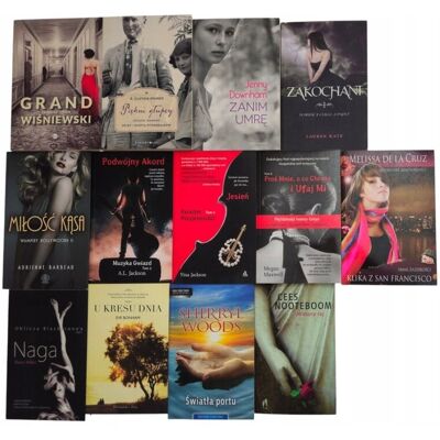 Pakiet 12x Książki Obyczajowe Romans De La Cruz Wisniewski Maxwell Pakiet 12x Książki Obyczajowe Romans De La Cruz Wisniewski Maxwell