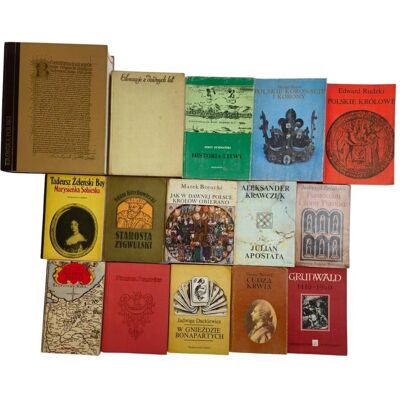 Pakiet 15x książki historia Polski historia Litwy koronacje królowie Pakiet 15x książki historia Polski historia Litwy koronacje królowie