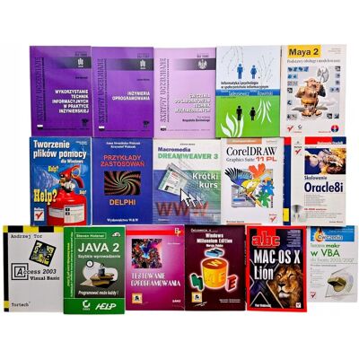 Pakiet 16x Książki Informatyka Programowanie Java Delphi Corel Windows Maya 2 Pakiet 16x Książki Informatyka Programowanie Java Delphi Corel Windows Maya 2