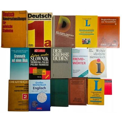 Pakiet 16x książki po niemiecku słownik gramatyka idiomy nauka języków Pakiet 16x książki po niemiecku słownik gramatyka idiomy nauka języków