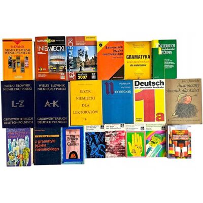 Pakiet 20x Książki Do Nauki Języka Niemieckiego Słowniki Gramatyka Literatura Pakiet 20x Książki Do Nauki Języka Niemieckiego Słowniki Gramatyka Literatura