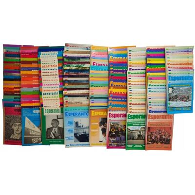 Pakiet 228x Esperanto, Revuo esperanto, Esperanto revuo internacia 1959-2008 Pakiet 228x Esperanto, Revuo esperanto, Esperanto revuo internacia 1959-2008