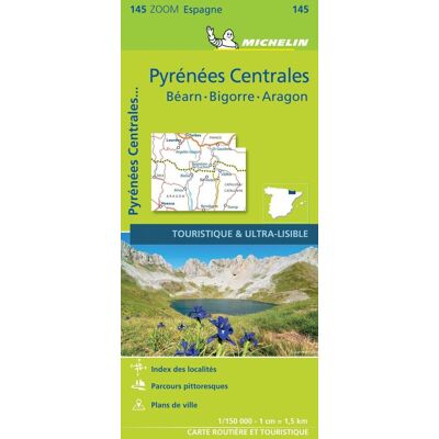 Pireneje Centralne (Środkowe). Mapa samochodowo-turystyczna Pireneje Centralne (Środkowe). Mapa samochodowo-turystyczna