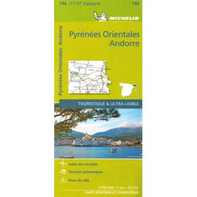 Pireneje Wschodnie, Andora. Mapa samochodowo-turystyczna Pireneje Wschodnie, Andora. Mapa samochodowo-turystyczna