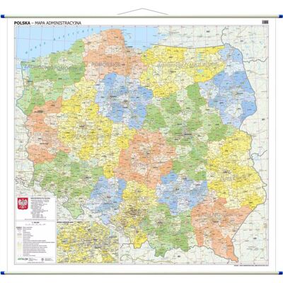 Polska. Mapa ścienna administracyjna 1:500 000 Polska. Mapa ścienna administracyjna 1:500 000