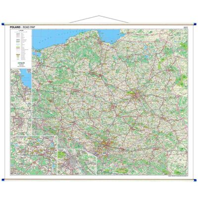 Polska. Mapa ścienna drogowa 1:700 000 wersja angielska Polska. Mapa ścienna drogowa 1:700 000 wersja angielska
