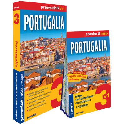 Portugalia 3w1: przewodnik + atlas + mapa Portugalia 3w1: przewodnik + atlas + mapa