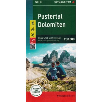 Pustertal Dolomiten, Sextener Dolomiten, Cortina d'Ampezzo. Wodoodporna mapa turystyczna 1:50 000 Pustertal Dolomiten, Sextener Dolomiten, Cortina d'Ampezzo. Wodoodporna mapa turystyczna 1:50 000