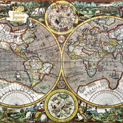 Flame Tree Puzzle 1000 Antyczna Mapa Świata Pieter Van Den Keere Ftjp070 Flame Tree Puzzle 1000 Antyczna Mapa Świata Pieter Van Den Keere Ftjp070