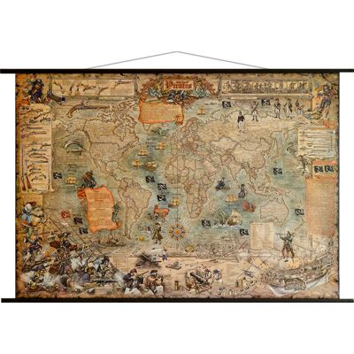 Ray&Co,; Świat Piratów mapa ścienna stylizowana Ray&Co,; Świat Piratów mapa ścienna stylizowana