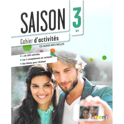 Saison 3. Język francuski. Ćwiczenia. Poziom B1 + CD Saison 3. Język francuski. Ćwiczenia. Poziom B1 + CD