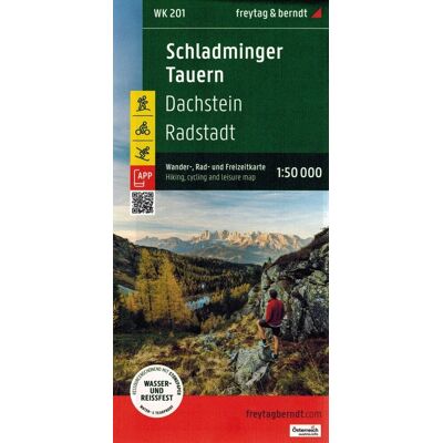 Schladminger Tauern, Radstadt, Dachstein. Wodoodporna mapa turystyczna Schladminger Tauern, Radstadt, Dachstein. Wodoodporna mapa turystyczna