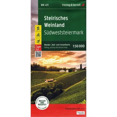 Steirisches Weinland. Wodoodporna mapa turystyczna 1:50 000 Steirisches Weinland. Wodoodporna mapa turystyczna 1:50 000