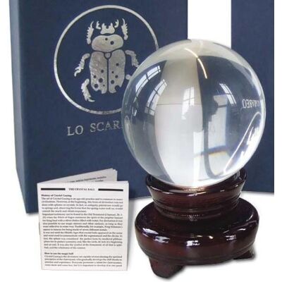 Lo Scarabeo Szklana Kula Magic Ball (12 Cm) Na Drewnianej Podstawie Lo Scarabeo Szklana Kula Magic Ball (12 Cm) Na Drewnianej Podstawie