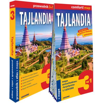 Tajlandia 3w1. Przewodnik + atlas + mapa Tajlandia 3w1. Przewodnik + atlas + mapa