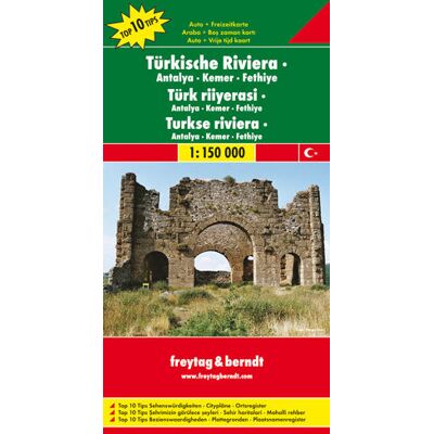 Turcja Riwiera Antalya-Kemer-Fethiye. Mapa 1:150 000 Turcja Riwiera Antalya-Kemer-Fethiye. Mapa 1:150 000