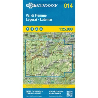 Val di Fiemme. Wodoodporna mapa turystyczna 1:25 000 Val di Fiemme. Wodoodporna mapa turystyczna 1:25 000