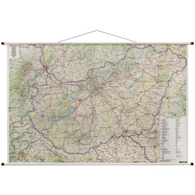 Węgry mapa ścienna samochodowa 1:400 000, Freytag&Berndt Węgry mapa ścienna samochodowa 1:400 000, Freytag&Berndt