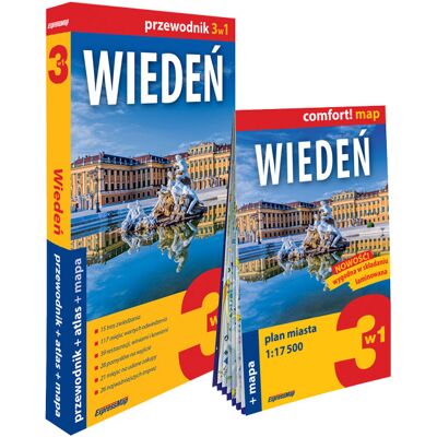 Wiedeń 3w1: Przewodnik + atlas + mapa Wiedeń 3w1: Przewodnik + atlas + mapa
