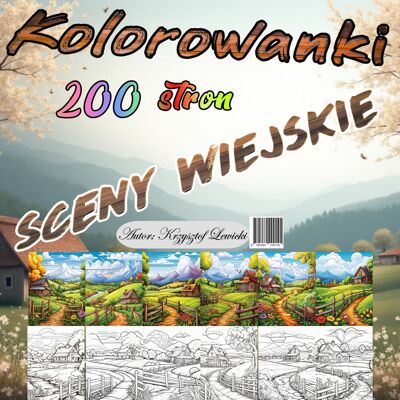 Wiejskie sceny. Kolorowanki Wiejskie sceny. Kolorowanki