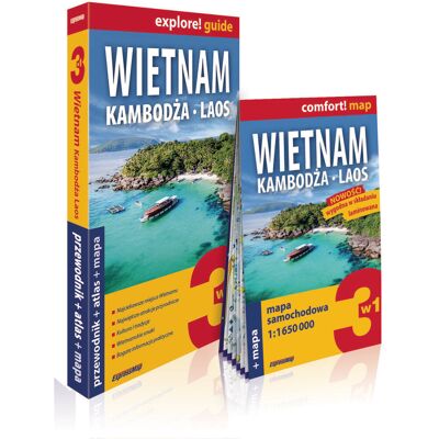 Wietnam 3w1: Przewodnik + atlas + mapa Wietnam 3w1: Przewodnik + atlas + mapa