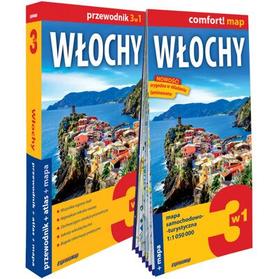 Włochy 3w1. Przewodnik + atlas + mapa Włochy 3w1. Przewodnik + atlas + mapa