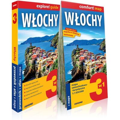 Włochy 3w1: Przewodnik + atlas + mapa Włochy 3w1: Przewodnik + atlas + mapa