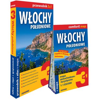 Włochy południowe 3w1: przewodnik + atlas + mapa Włochy południowe 3w1: przewodnik + atlas + mapa
