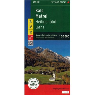 Wysokie Taur. Kals, Heiligenblut, Matrei, Lienz. Wodoodporna mapa turystyczna WK 181 Wysokie Taur. Kals, Heiligenblut, Matrei, Lienz. Wodoodporna mapa turystyczna WK 181