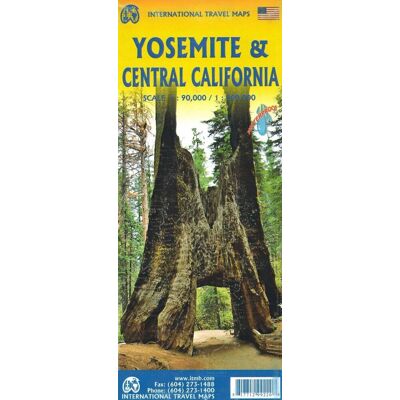Yosemite i środkowa Kalifornia. Wodoodporna mapa samochodowo-turystyczna 1:90 000 Yosemite i środkowa Kalifornia. Wodoodporna mapa samochodowo-turystyczna 1:90 000