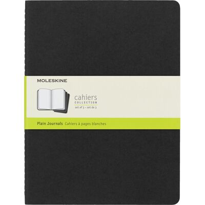Zestaw 3 Zeszytów Moleskine Cahier Journals Xl (19x25cm) Gładki, Czarny, 120 Stron Zestaw 3 Zeszytów Moleskine Cahier Journals Xl (19x25cm) Gładki, Czarny, 120 Stron