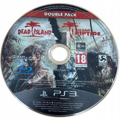 Techland Dead Island Dead Island Riptide Sony PlayStation 3 PS3 Techland Dead Island Dead Island Riptide Sony PlayStation 3 PS3