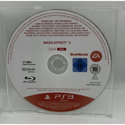 BioWare,BioWare Corporation Gra Mass Effect 3 PS3 Playstation 3 Promo Copy BioWare,BioWare Corporation Gra Mass Effect 3 PS3 Playstation 3 Promo Copy