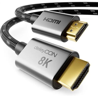Inny producent Deleycon Kabel Hdmi 2.1 8k 3,0m - Do Tv, Monitora, Ps4, Ps5, Xbox, Soundbara Dolby Atmos, Earc, Hdr10+ Vrr - 48 Gbps Ultra High Speed - 10k/8k@60hz,.. Inny producent Deleycon Kabel Hdmi 2.1 8k 3,0m - Do Tv, Monitora, Ps4, Ps5, Xbox, Soundbara Dolby Atmos, Earc, Hdr10+ Vrr - 48 Gbps Ultra High Speed - 10k/8k@60hz,..