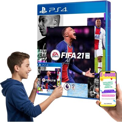 FIFA 21 PS4 Gra Piłkarska EA Sports Wersja Pudełkowa +E-BOOK FIFA 21 PS4 Gra Piłkarska EA Sports Wersja Pudełkowa +E-BOOK