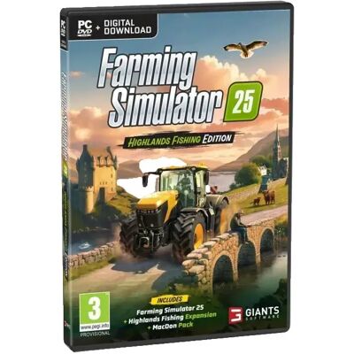 Gra Komputerowa Giants Software Farming Simulator 25 Highlands Fishing Edition 4 Mapy, 400 Pojazdów Gra Komputerowa Giants Software Farming Simulator 25 Highlands Fishing Edition 4 Mapy, 400 Pojazdów