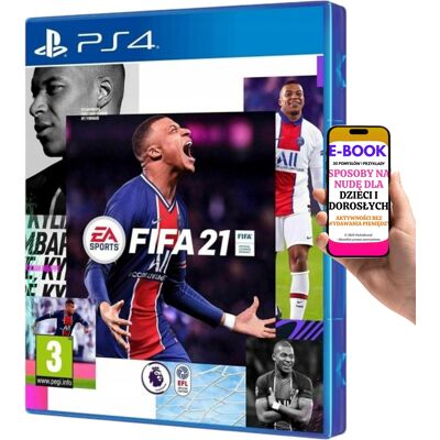 Gra PS4 FIFA 21 Oryginalna Płyta EA Sports +E-BOOK-3 Gra PS4 FIFA 21 Oryginalna Płyta EA Sports +E-BOOK-3