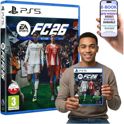 Electronic Arts Gra PS5 EA Sports FC 26 Piłka Nożna Nowa PL + E-BOOK-2 Electronic Arts Gra PS5 EA Sports FC 26 Piłka Nożna Nowa PL + E-BOOK-2