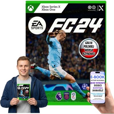 Gra Xbox EA Sports FC 24 Nowa Piłkarska PL + E-BOOK-2 Gra Xbox EA Sports FC 24 Nowa Piłkarska PL + E-BOOK-2
