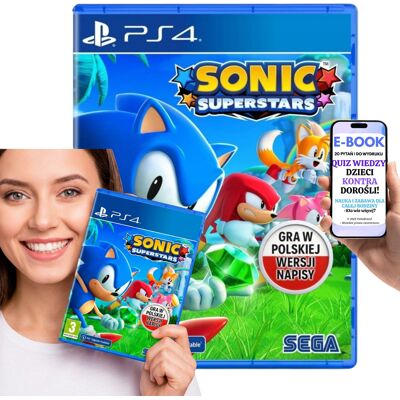 Sega Sonic Superstars Gra Platformowa Kooperacja PS4 PS5 +E-BOOK-2 Sega Sonic Superstars Gra Platformowa Kooperacja PS4 PS5 +E-BOOK-2