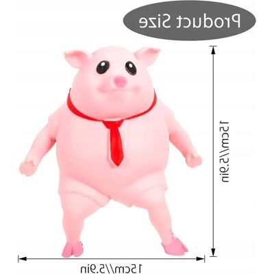 Inny producent Zabawka Antystresowa Świnka Różowa Fidget Figura Do Uściśku Inny producent Zabawka Antystresowa Świnka Różowa Fidget Figura Do Uściśku