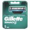 Gillette Mach3, Ostrza wymienne do maszynki do golenia dla mężczyzn, z ostrzami twardszymi niż stal, 5 szt.