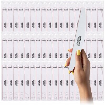 50x SUNONE Pilnik do paznokci polerka manicure pedicure łódka biały 180/240 50x SUNONE Pilnik do paznokci polerka manicure pedicure łódka biały 180/240