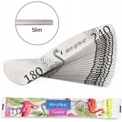 Aba Group Pilnik do paznokci Łódka Slim 180/240 Bezpieczny Pakiet 50 szt Aba Group Pilnik do paznokci Łódka Slim 180/240 Bezpieczny Pakiet 50 szt