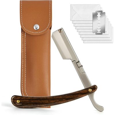 Inny producent Beugo Brzytwa Męska, Brzytwa Z Wymiennymi Ostrzami, Maszynka Do Golenia Barber Z 10 Ostrzami, Prosta Golarka W Ręcznie Wykonanym Skórzanym Etui, Pom.. Inny producent Beugo Brzytwa Męska, Brzytwa Z Wymiennymi Ostrzami, Maszynka Do Golenia Barber Z 10 Ostrzami, Prosta Golarka W Ręcznie Wykonanym Skórzanym Etui, Pom..
