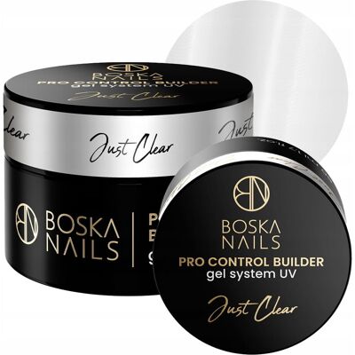 Boska Nails, Pro Control Builder Just Clear, Budujący Żel Uv Do Paznokci, 30ml Boska Nails, Pro Control Builder Just Clear, Budujący Żel Uv Do Paznokci, 30ml