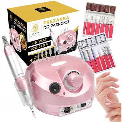 Frezarka Do Paznokci 65W Manicure Pedicure Profesjonalna Mocna + Frezy Frezarka Do Paznokci 65W Manicure Pedicure Profesjonalna Mocna + Frezy